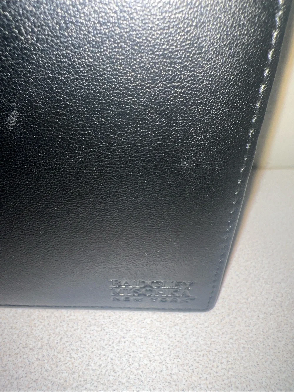 Badgley Mischka Black Leather wallet  Card & money Holder